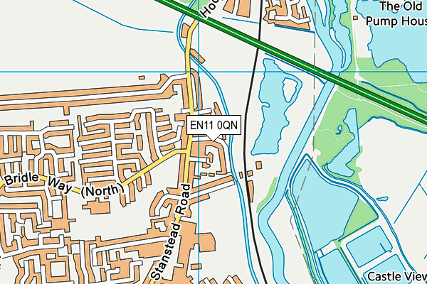 EN11 0QN map - OS VectorMap District (Ordnance Survey)