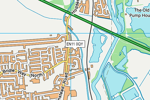 EN11 0QY map - OS VectorMap District (Ordnance Survey)