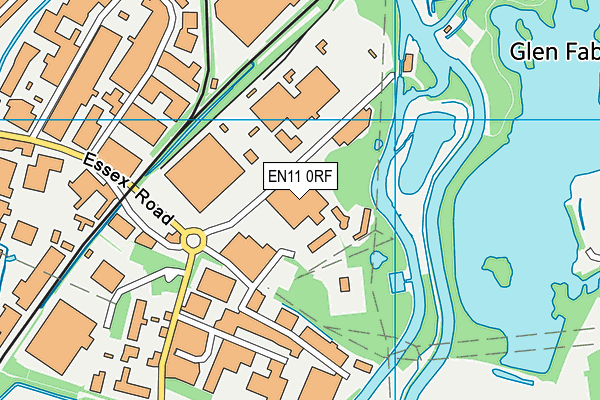 EN11 0RF map - OS VectorMap District (Ordnance Survey)