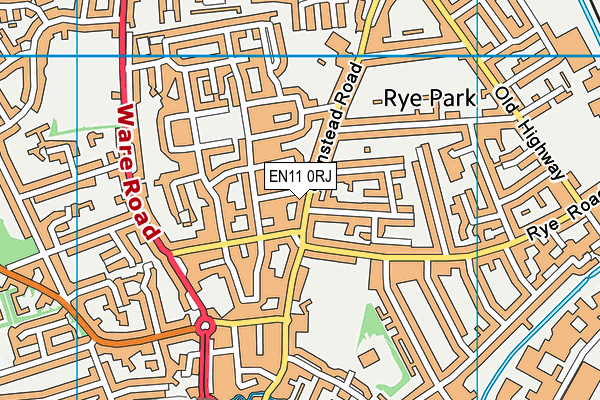 EN11 0RJ map - OS VectorMap District (Ordnance Survey)