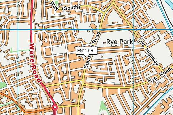 EN11 0RL map - OS VectorMap District (Ordnance Survey)