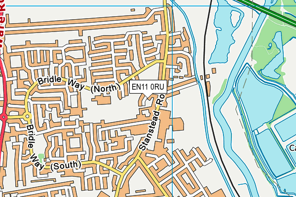 EN11 0RU map - OS VectorMap District (Ordnance Survey)