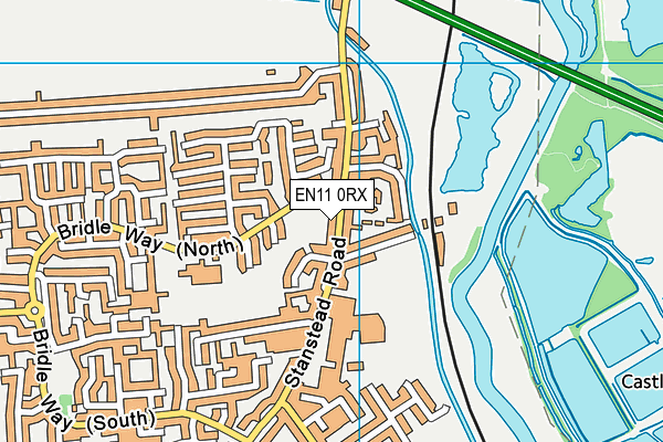 EN11 0RX map - OS VectorMap District (Ordnance Survey)