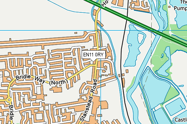 EN11 0RY map - OS VectorMap District (Ordnance Survey)