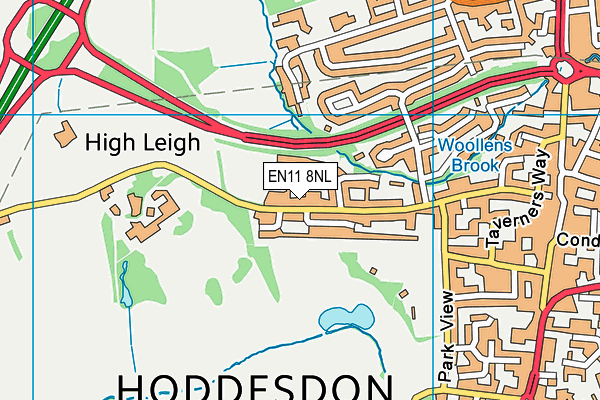 EN11 8NL map - OS VectorMap District (Ordnance Survey)