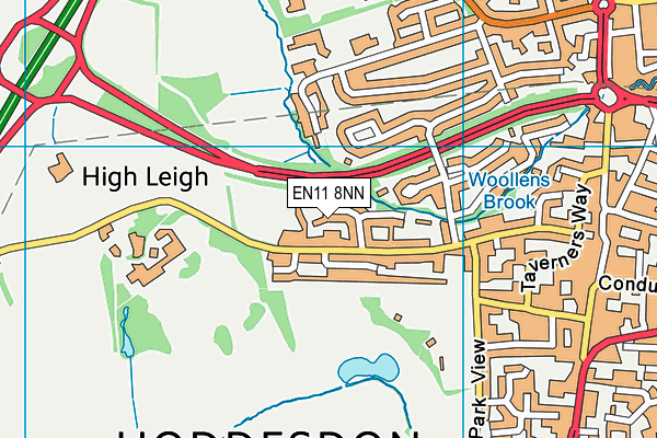 EN11 8NN map - OS VectorMap District (Ordnance Survey)