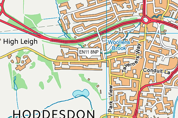 EN11 8NP map - OS VectorMap District (Ordnance Survey)