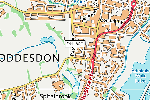 EN11 8QQ map - OS VectorMap District (Ordnance Survey)