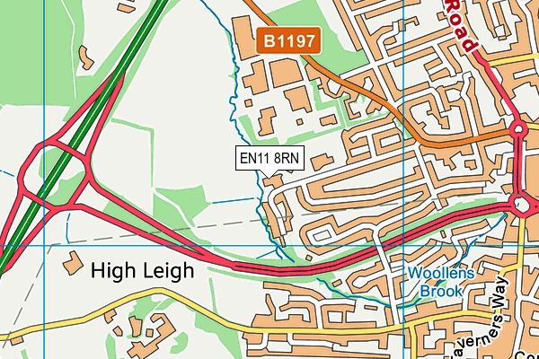 EN11 8RN map - OS VectorMap District (Ordnance Survey)