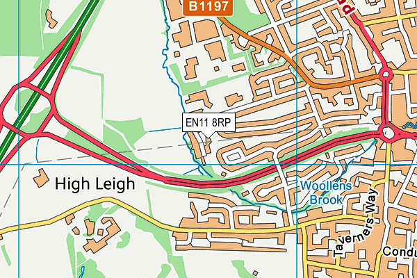 EN11 8RP map - OS VectorMap District (Ordnance Survey)