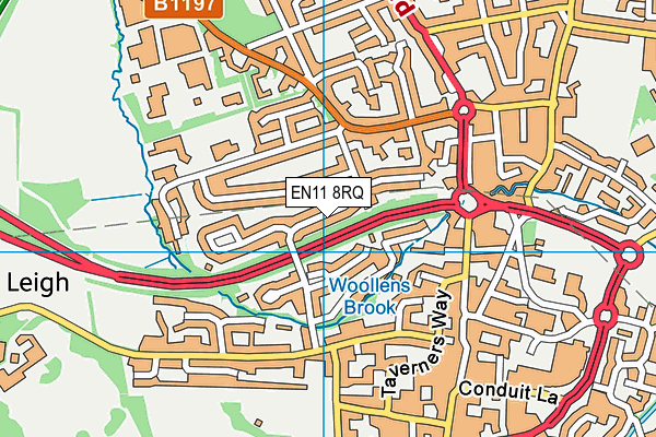 EN11 8RQ map - OS VectorMap District (Ordnance Survey)