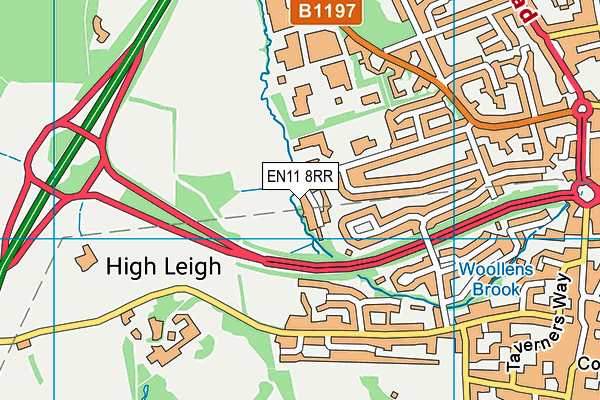 EN11 8RR map - OS VectorMap District (Ordnance Survey)