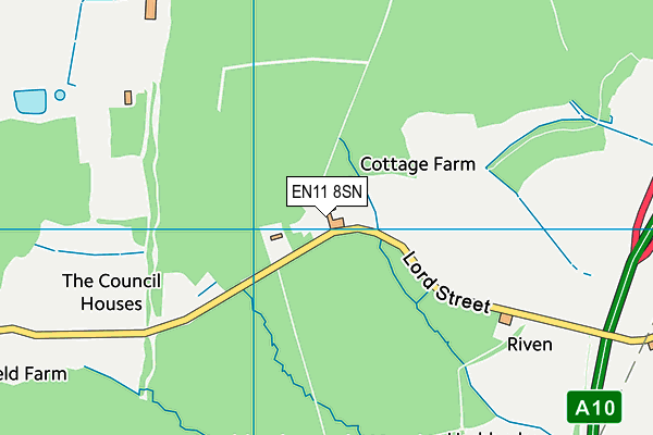 EN11 8SN map - OS VectorMap District (Ordnance Survey)