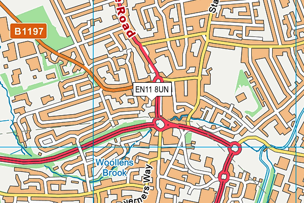 EN11 8UN map - OS VectorMap District (Ordnance Survey)