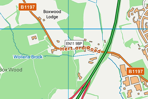 EN11 9BP map - OS VectorMap District (Ordnance Survey)