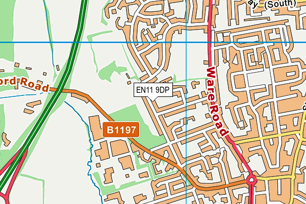 EN11 9DP map - OS VectorMap District (Ordnance Survey)