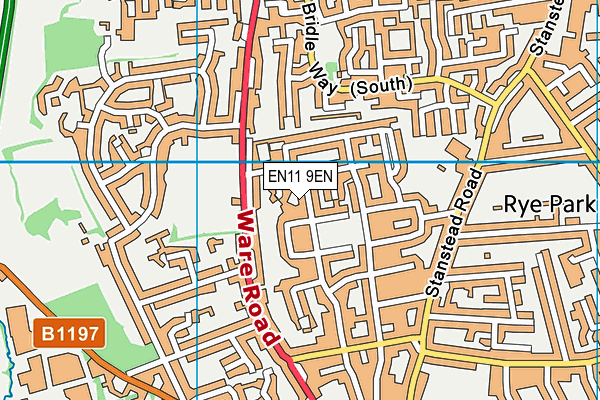 EN11 9EN map - OS VectorMap District (Ordnance Survey)