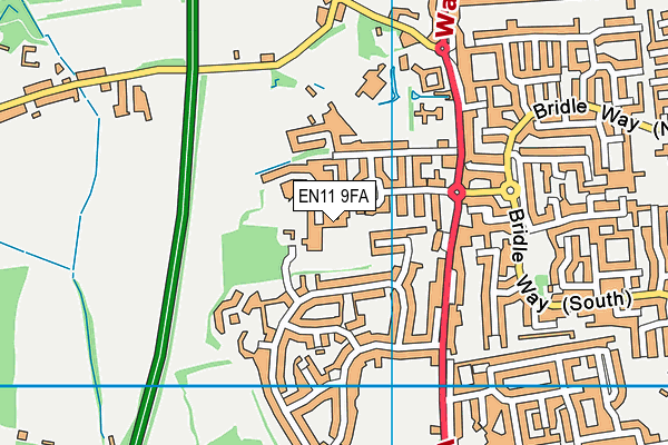 EN11 9FA map - OS VectorMap District (Ordnance Survey)