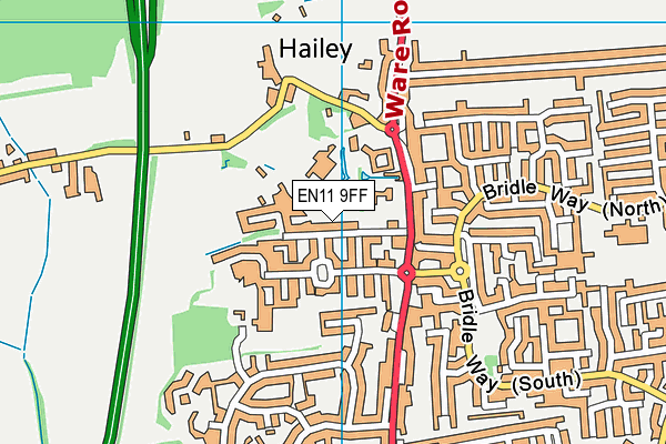 EN11 9FF map - OS VectorMap District (Ordnance Survey)