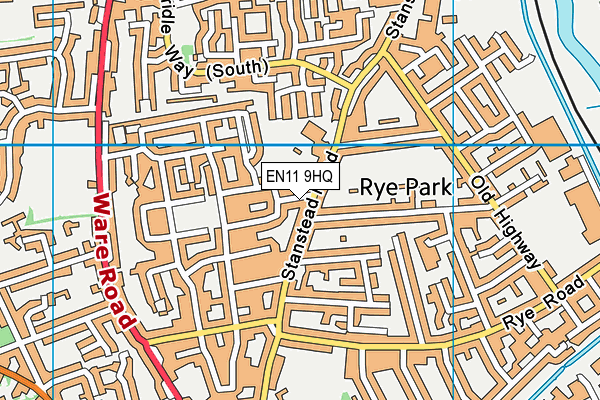 EN11 9HQ map - OS VectorMap District (Ordnance Survey)