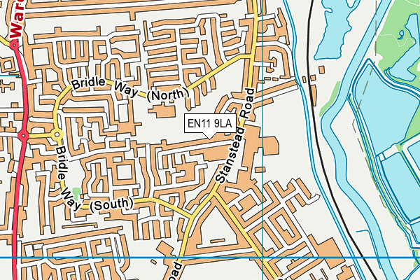 EN11 9LA map - OS VectorMap District (Ordnance Survey)