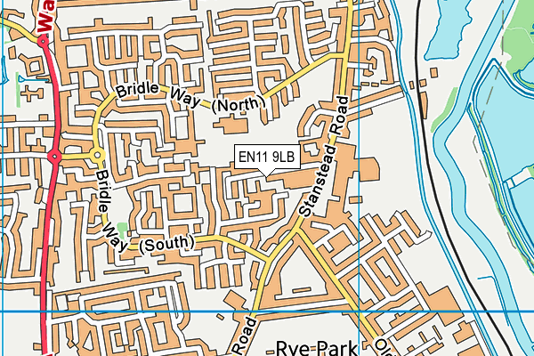EN11 9LB map - OS VectorMap District (Ordnance Survey)