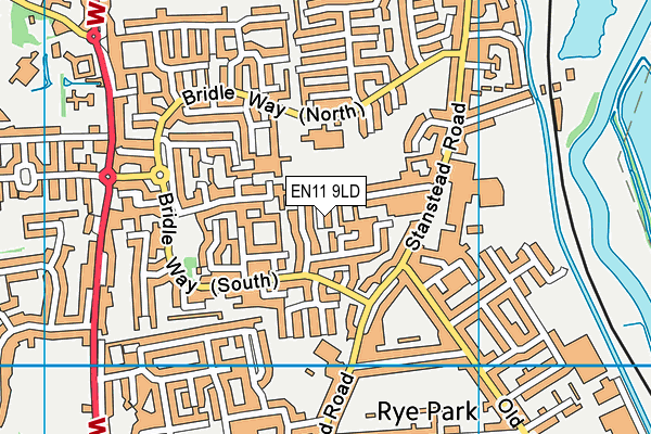 EN11 9LD map - OS VectorMap District (Ordnance Survey)