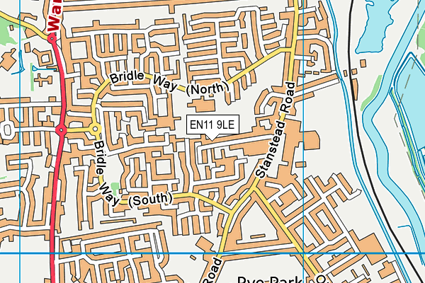 EN11 9LE map - OS VectorMap District (Ordnance Survey)