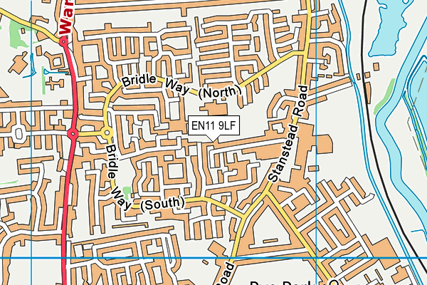 EN11 9LF map - OS VectorMap District (Ordnance Survey)