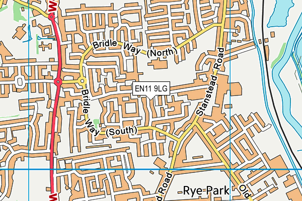 EN11 9LG map - OS VectorMap District (Ordnance Survey)