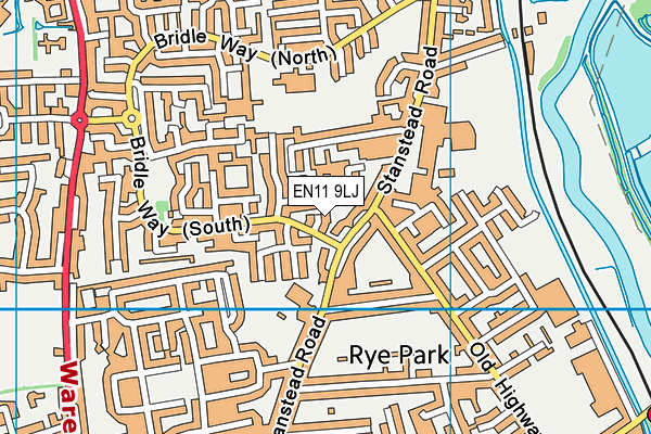 EN11 9LJ map - OS VectorMap District (Ordnance Survey)