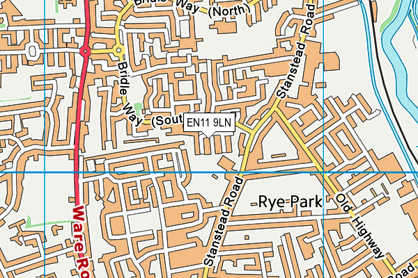 EN11 9LN map - OS VectorMap District (Ordnance Survey)