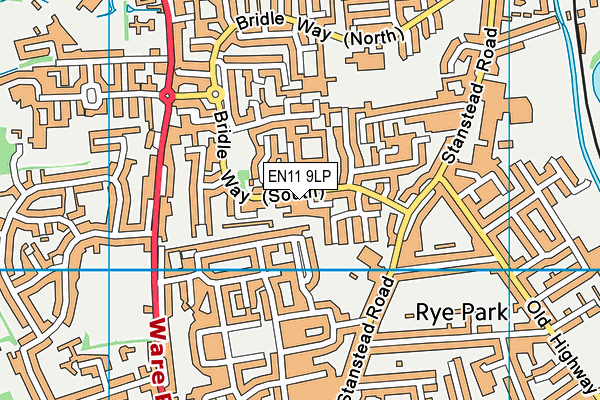 EN11 9LP map - OS VectorMap District (Ordnance Survey)