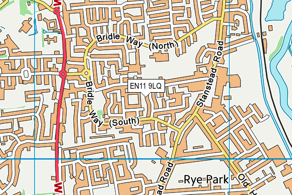 EN11 9LQ map - OS VectorMap District (Ordnance Survey)