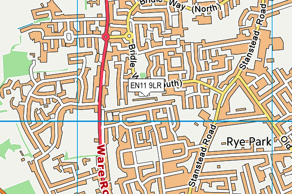 EN11 9LR map - OS VectorMap District (Ordnance Survey)