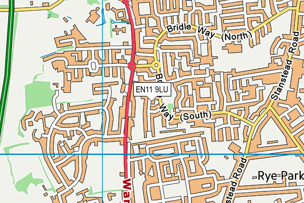 EN11 9LU map - OS VectorMap District (Ordnance Survey)