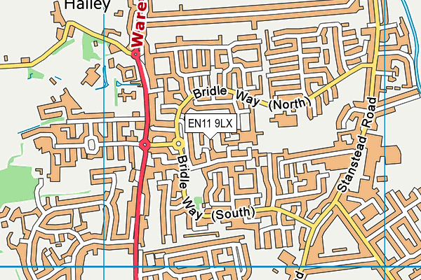 EN11 9LX map - OS VectorMap District (Ordnance Survey)