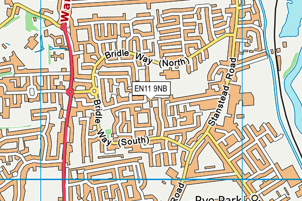 EN11 9NB map - OS VectorMap District (Ordnance Survey)