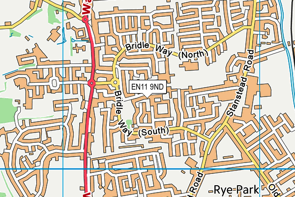 EN11 9ND map - OS VectorMap District (Ordnance Survey)