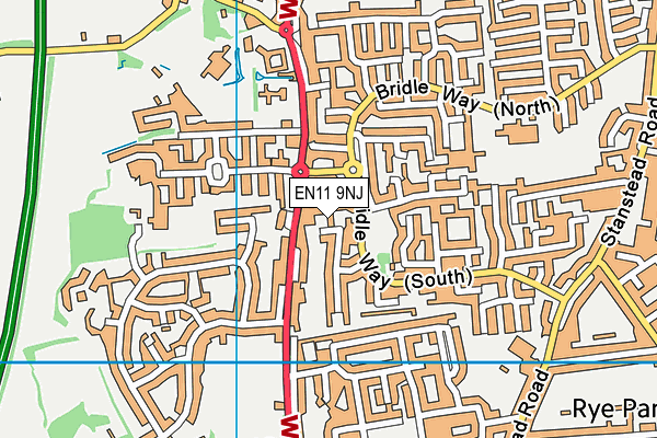 EN11 9NJ map - OS VectorMap District (Ordnance Survey)