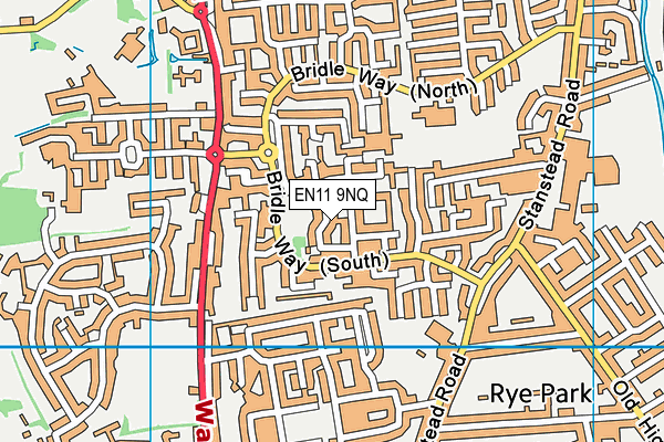 EN11 9NQ map - OS VectorMap District (Ordnance Survey)
