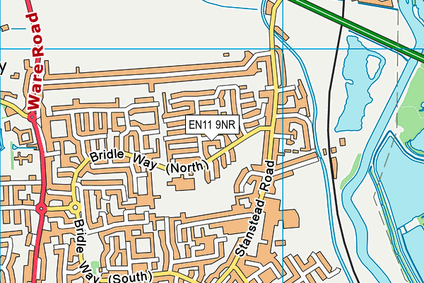 EN11 9NR map - OS VectorMap District (Ordnance Survey)