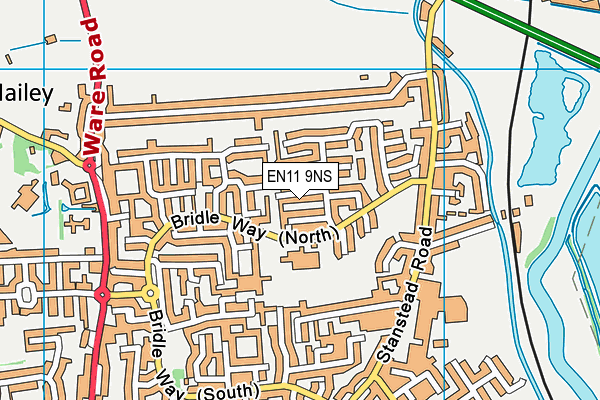 EN11 9NS map - OS VectorMap District (Ordnance Survey)
