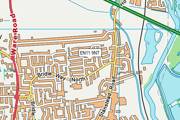 EN11 9NT map - OS VectorMap District (Ordnance Survey)