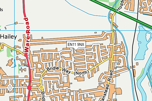 EN11 9NX map - OS VectorMap District (Ordnance Survey)