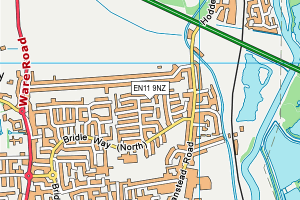 EN11 9NZ map - OS VectorMap District (Ordnance Survey)