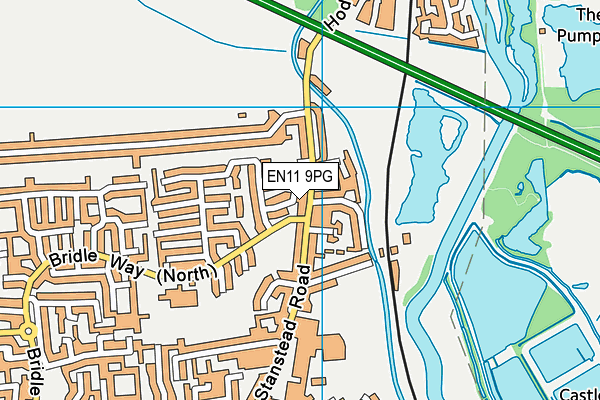 EN11 9PG map - OS VectorMap District (Ordnance Survey)