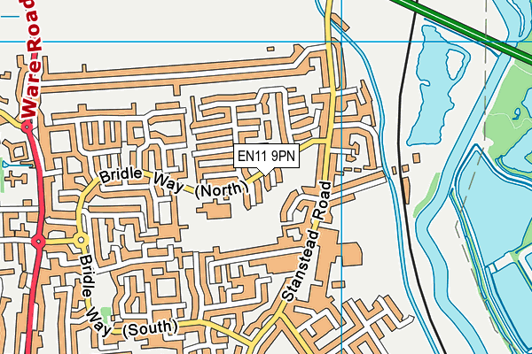 EN11 9PN map - OS VectorMap District (Ordnance Survey)