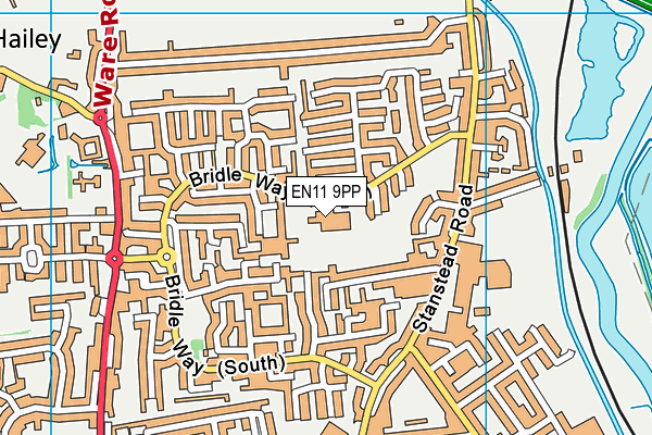 The Cranbourne Primary School map (EN11 9PP) - OS VectorMap District (Ordnance Survey)