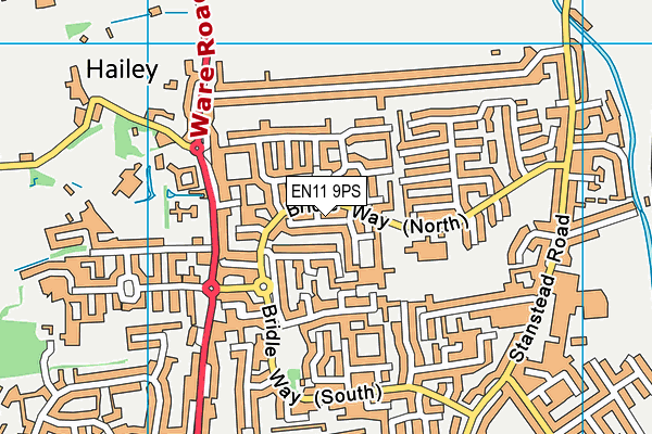 EN11 9PS map - OS VectorMap District (Ordnance Survey)